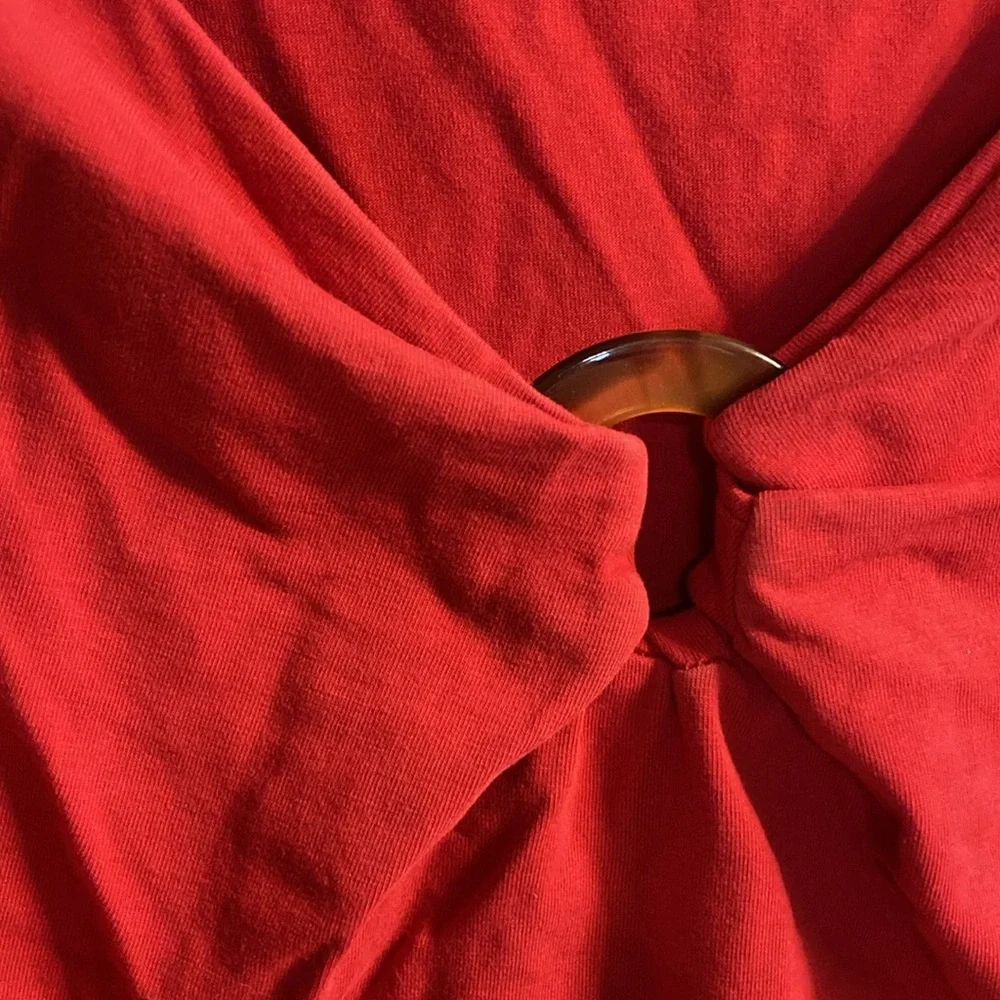 Size Small Talbots Red Top - Picture 2 of 4